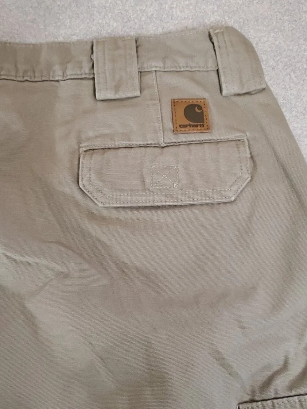 Carhartt Men's Sz 40 Original Fit Brown Work Utility Cargo Carpenter Shorts B164